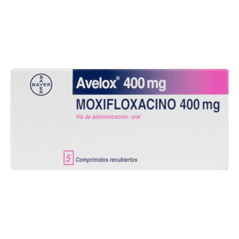 AVELOX 400 MG 5 TBS