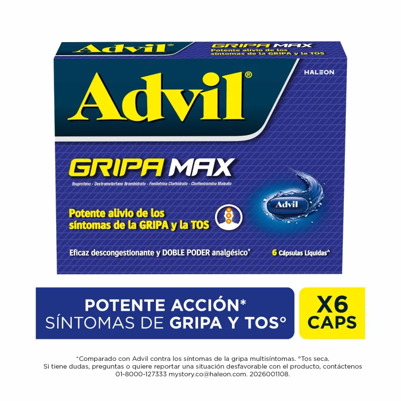 ADVIL GRIPA MAX 6 CAP